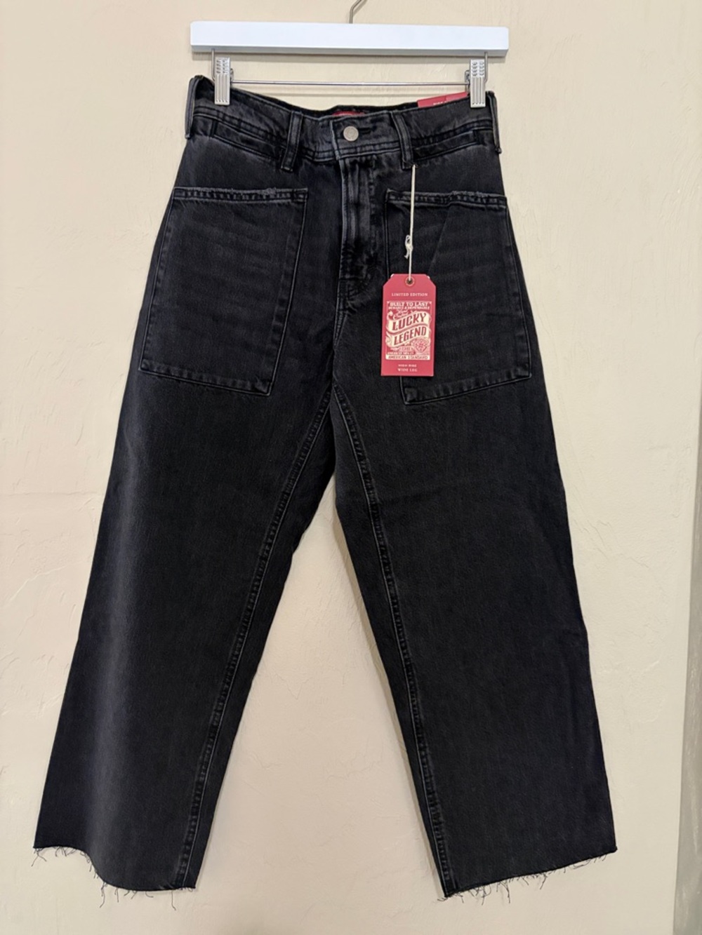 Lucky Brand Black Legend HR Wide-Leg Jeans. New with Tags!